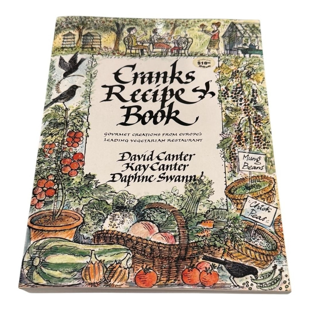 Cranks Recipe Book David Kay Canter Daphne Swann Vegetarian Cookbook Softcover